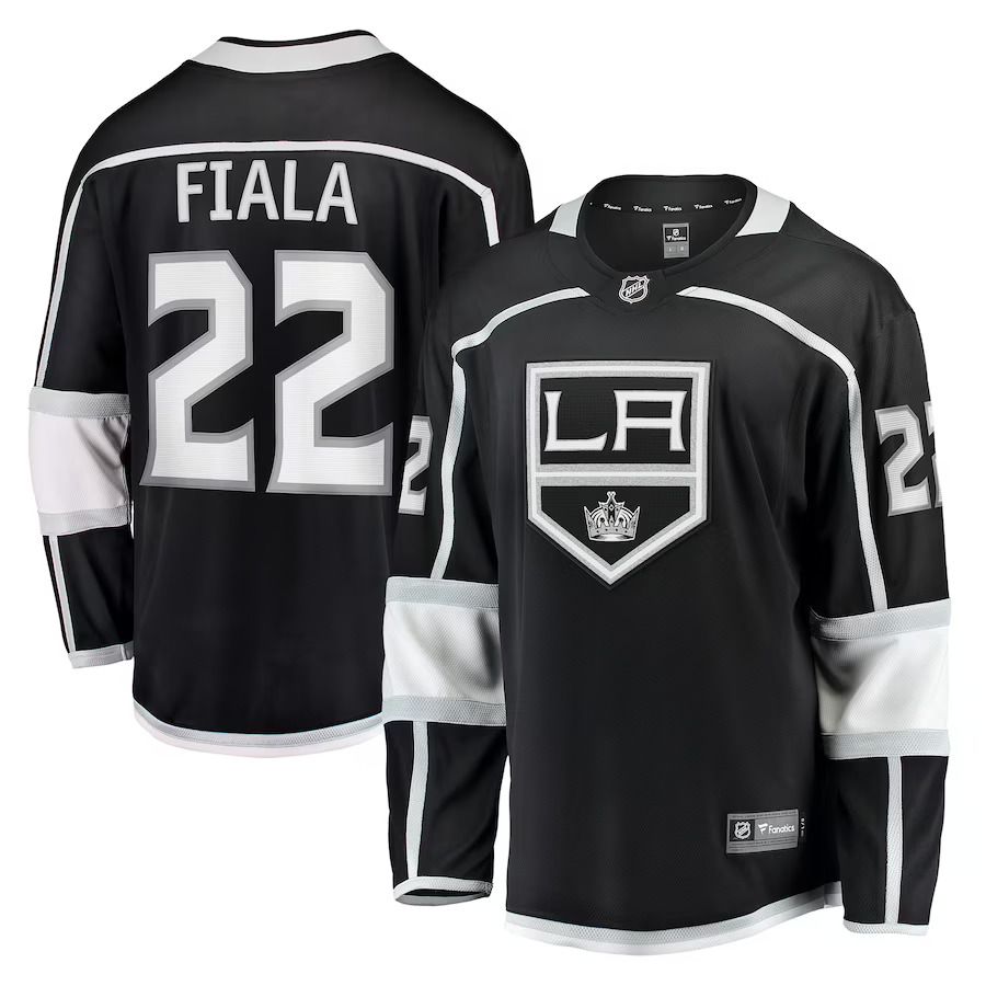 Men Los Angeles Kings 22 Kevin Fiala Fanatics Branded Black Home Breakaway Player NHL Jersey